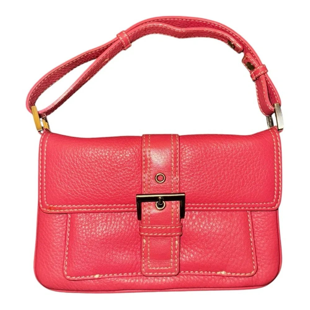 TALBOTS Pink/Coral Leather Bag